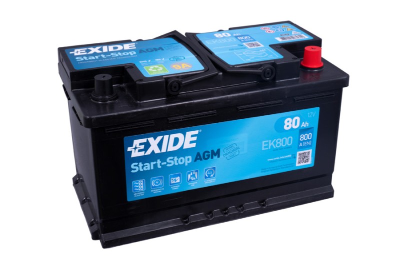 BATTERIE EXIDE START STOP AGM EK800 12V 80AH 800A (L4) - www